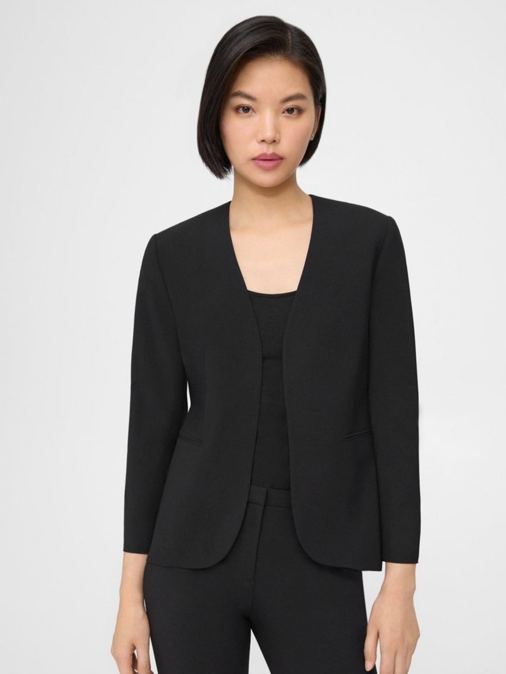 Theory Designer Women’s Black Blazer and Dress Pants Set